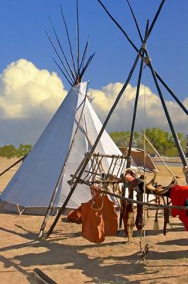 Indian Lodge on the Concho River