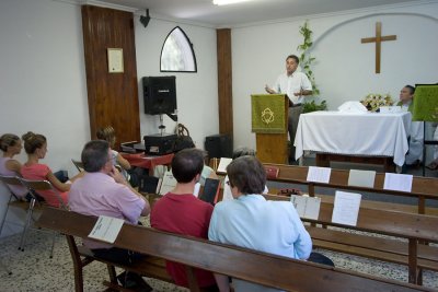 Pepe Martin Preaching His First Sermon