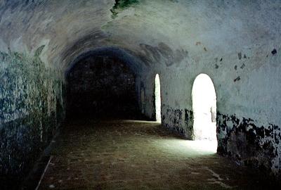slave cell - elmina castle - ghana