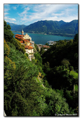 Santuario della Madonna del Sasso e Lago Maggiore