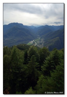 Alpi - Vista dalla passerella sospesa di Cardada