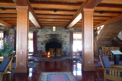 Inside Crater Lake Lodge