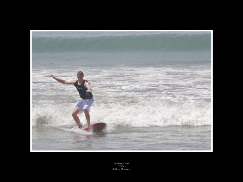 Surfing in Bali