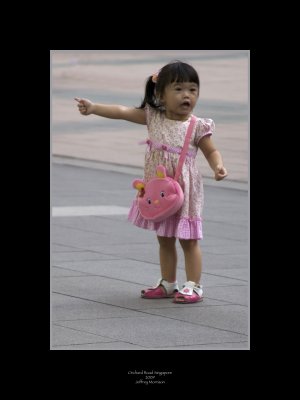 Walking down Orchard Road