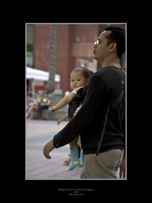 Walking down Orchard Road