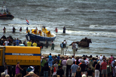 Lancering van de reddingsboot