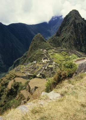 Machu Picchu seen from the Inca Trail