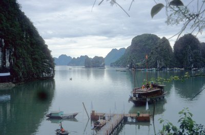A rainy day in Halong Bay