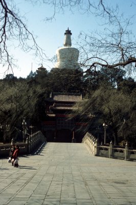 The white Dagoba in  Beihai Park