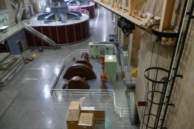 The brown generator has been working since 1935!