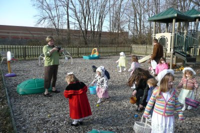 Easter Egg hunt at church - Where's Dalton?