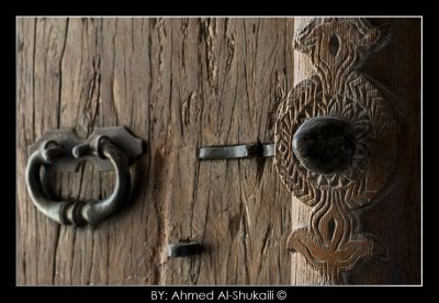 Wooden Door in Rustaq fort