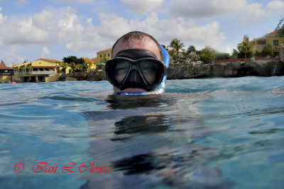 Me snorkelling off Buddy Dive