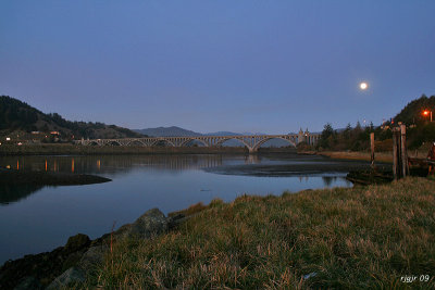 Moon over Patterson Bridge