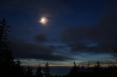 Moon, Venus and The Seven Sisters