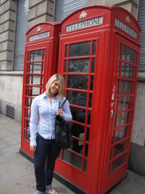 a London phone booth