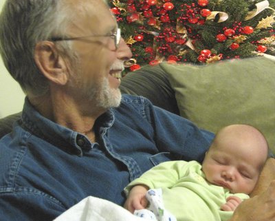 Dick and his new grandson