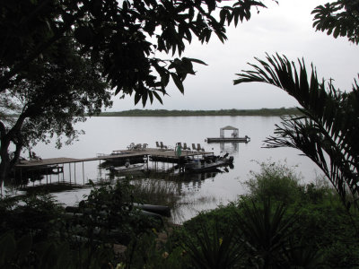 Lamanai:  the boat dock:  this is where you arrive.