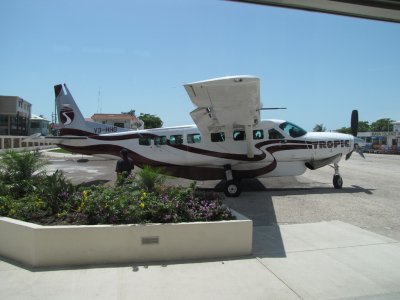 San Pedro:  our plane