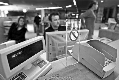 The reception desk