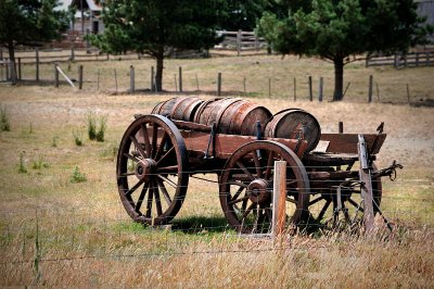 Old wine cart