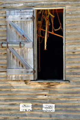 Chains in the doorway