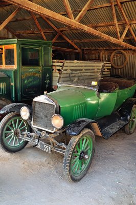 Old green Ford