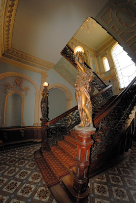 Statues on the stairs