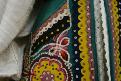 embroidered Slavic vest detail, Ethnographic Museum