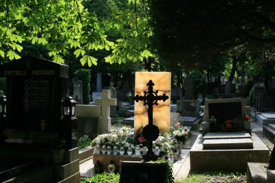 backlit cross, Mirogoj Cemetery