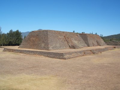 pyramid at Ihuitzio, Lago Pátzcuaro