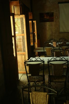 restaurant interior, Plaza de las Rosas, Morelia