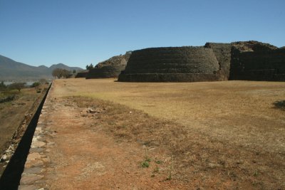 pre-Columbian structures at Tzintzuntzan, Lago Pátzcuaro