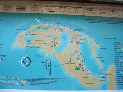 map of North Caicos