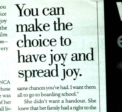 Choose the Joy