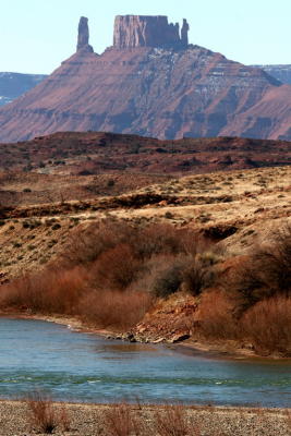 Monuments by the Colorado river