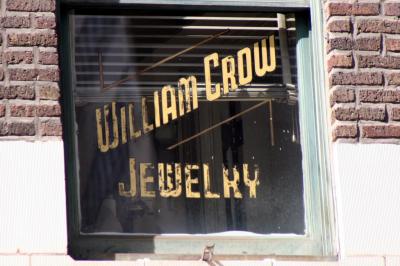 Old William Crow Jewelry sign