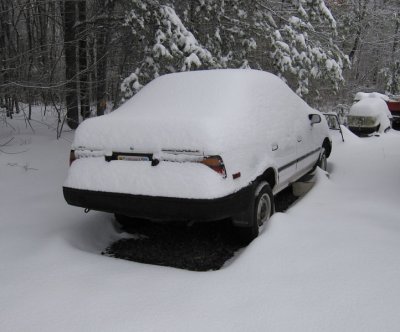 Matt's car - Guess we will have to wait till spring to fix it :)