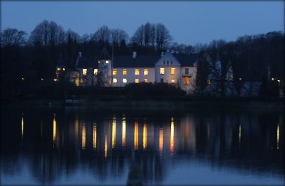 Dallund Castle by night