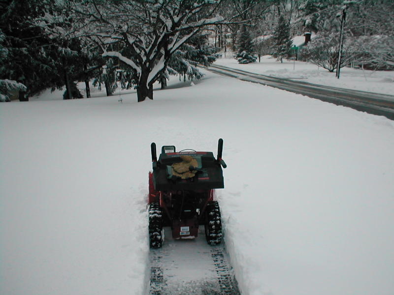 the snow blower