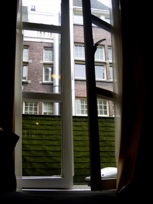 Lookin out a dirty old window.... Amsterdam