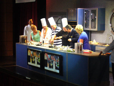 Audience participation in cooking