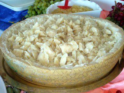 Poolside Buffet, Italian huge Parmaesan cheese