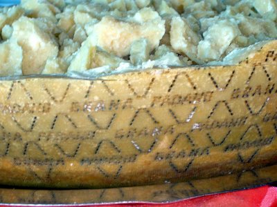 Poolside Buffet, Italian huge Parmaesan cheese rind
