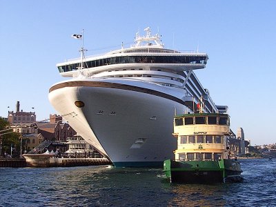 Sydney Harbour ferry  modern cruise-prison boat sm.JPG