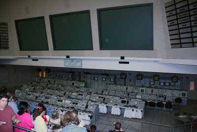 Control room used for Apollo 11 - the first mission to land men on the moon