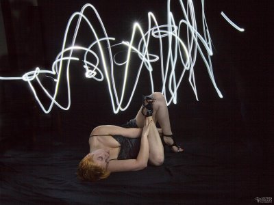 Light Painting - black lace sequence number five