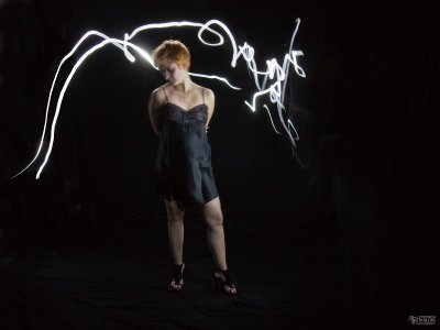 Light Painting - black lace sequence number two