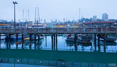 A Foggy Dawn at Fisherman's Wharf 