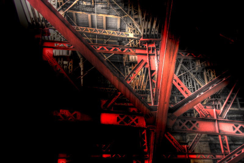 Underbelly of the Brooklyn Bridge